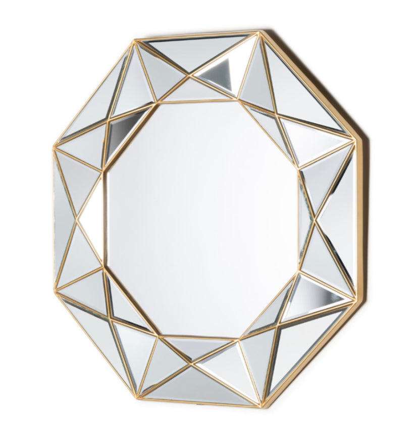 Prism geo round mirror