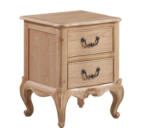 Versailles 2 drawer bedside locker