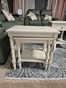 Lincoln set of 2 nesting tables in grey