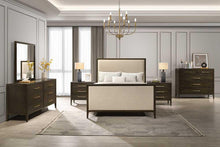 Load image into Gallery viewer, Hampshire wooden and fabric bedframe