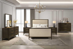 Hampshire wooden and fabric bedframe