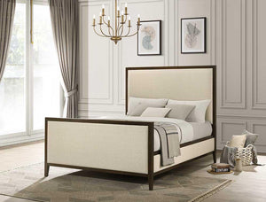 Hampshire wooden and fabric bedframe
