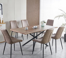 Load image into Gallery viewer, Bronx 1.8 dining table and 6 Tilly chairs