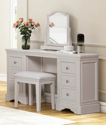 Lima dressing table, mirror and stool