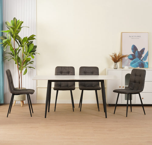 1.6 Apollo sintered stone table and 6 chairs