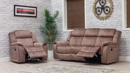 Gresham wipeable fabric recliner suite