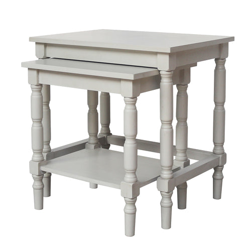 Lincoln set of 2 nesting tables in grey