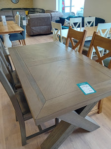 X Leg Oak Table