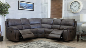 Oxford wipeable fabric recliner suite