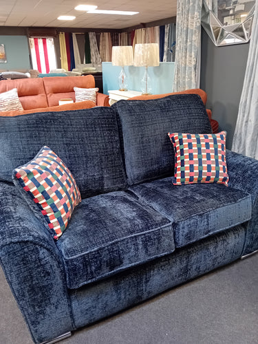 Fabric Sofa in Navy Blue