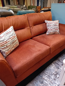 Fabric Sofa in Rust 3:1:1