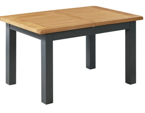 Capri dining set in dark grey and oak