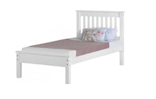 Load image into Gallery viewer, Monaco white low end bedframe