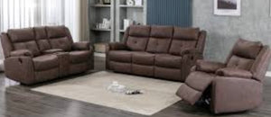 Casey wipeable fabric recliner suite