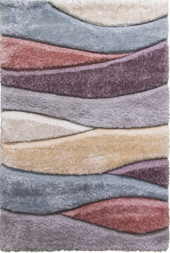 PASSION FLUID - 3D SHAGGY RUG - MULTICOLOUR
