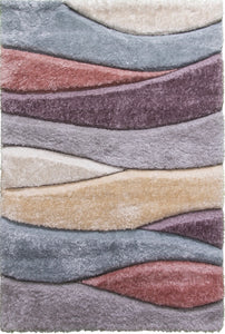 PASSION FLUID - 3D SHAGGY RUG - MULTICOLOUR