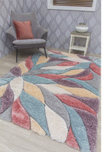 Load image into Gallery viewer, PASSION BLOOM - 3D SHAGGY RUG - MULTICOLOUR