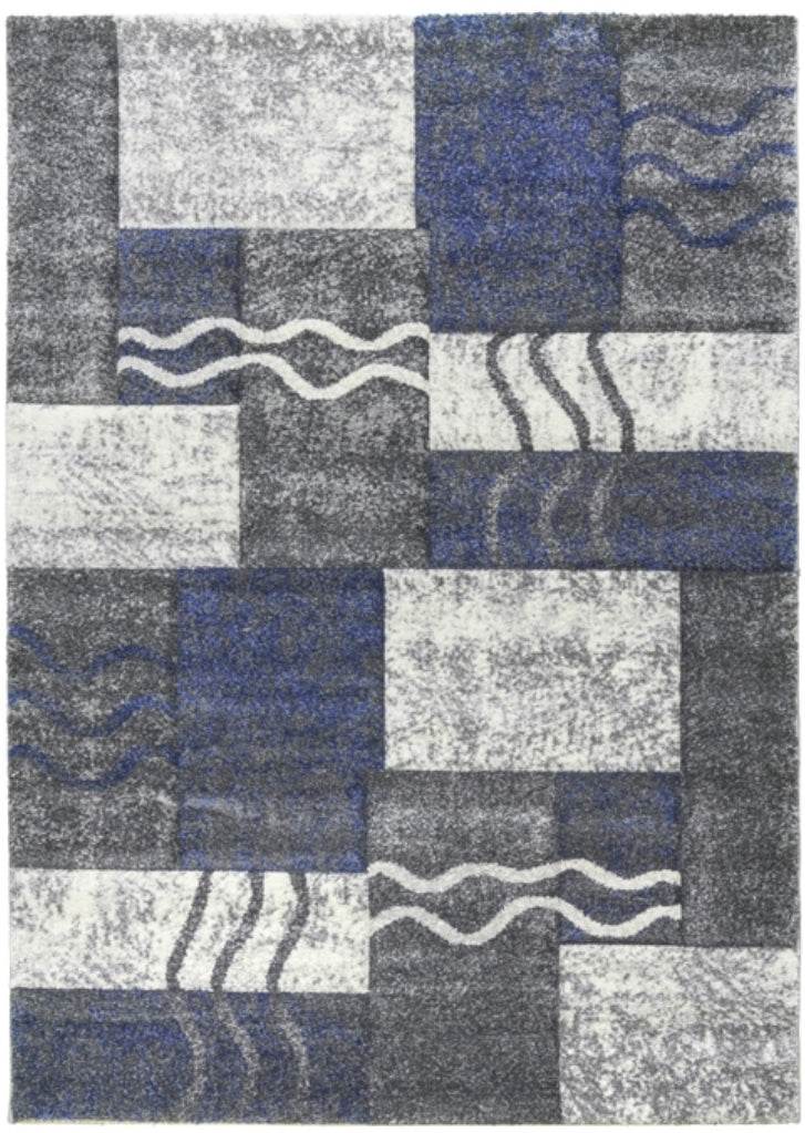 Primo Rug in grey/navy
