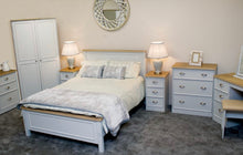 Load image into Gallery viewer, Heritage grey and oak bedframe