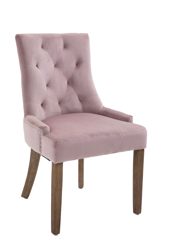 Sandy dining chair in dusty pink