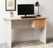 Load image into Gallery viewer, Jenny 2 drawer desk in beech white