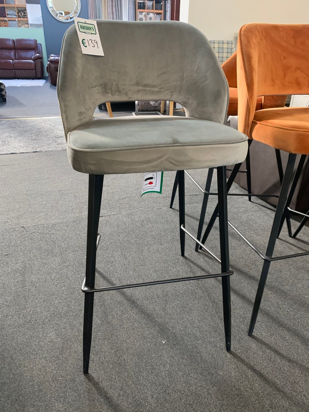 Ruby bar stool