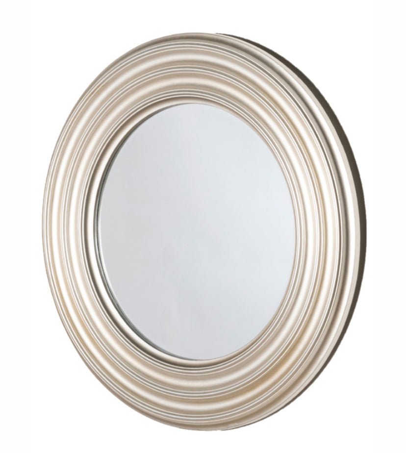 Reflections ridge round mirror