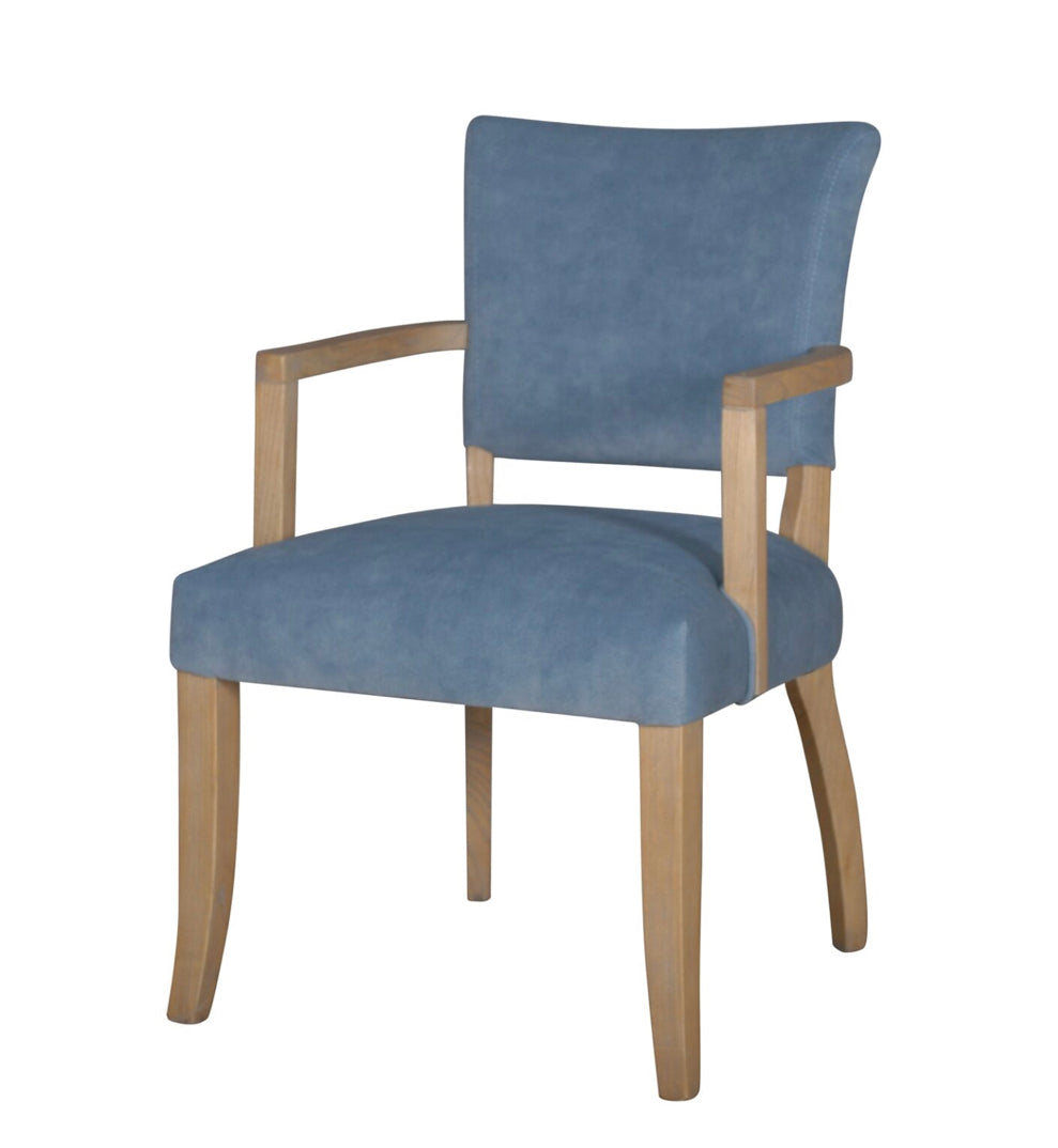 Duke fabric carver chair