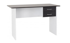 Jenny 2 drawer desk in wenge white