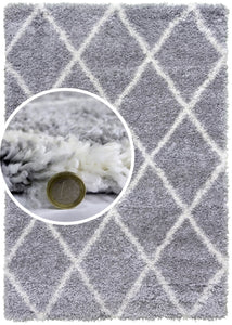 Fantasy Trellis light grey Rug