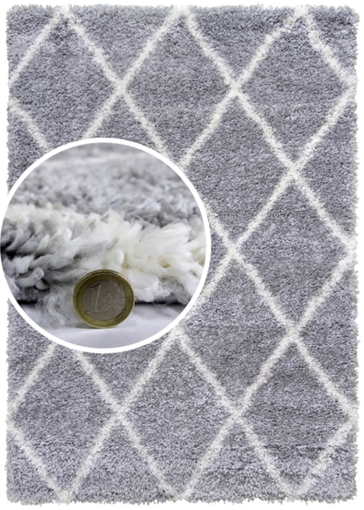 Fantasy Trellis light grey Rug