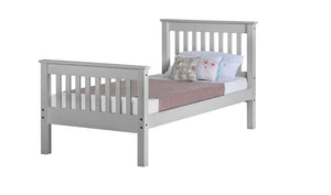 Monaco white high end bedframe