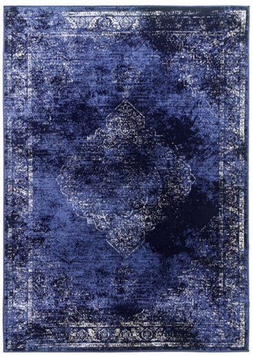 Vintage Rug in navy