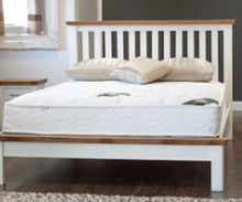 Load image into Gallery viewer, Manhattan cream and oak bedframe