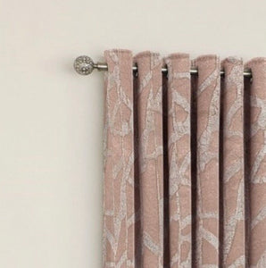 The Manhatten rose gold eyelet curtains