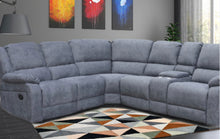 Load image into Gallery viewer, Lilly recliner corner group in blue/grey