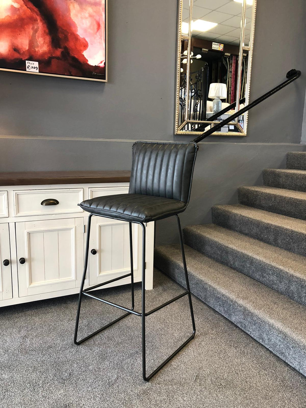 Richmond bar stool in grey