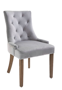 Sandy dining chair in light grey